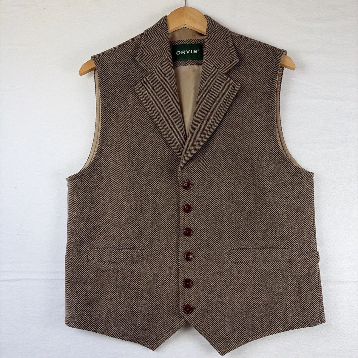 Orvis Vest Coats, Jackets & Vests Wool Outer Shell for Men for