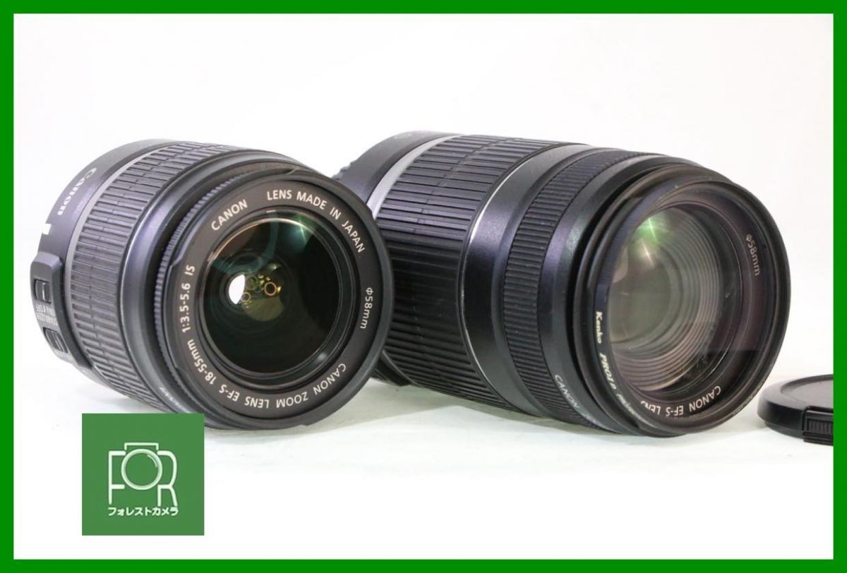 Canon EF-S 18-55mm IS EF-S 55-250mm IS 3988 | eBay