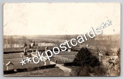 Carthagena OH St. Charles Seminary Missionaries Cemetery c1918 RPPC Postcard M38