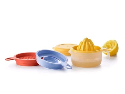 Tupperware D215 Küchenperle Zitruspresse Ei-Trenner Reibe 5 in 1 Multiprodukt