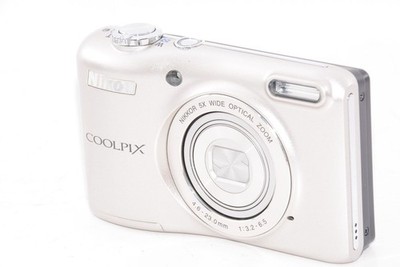 Nikon COOLPIX L28 silber Kompakt-Digitalkamera getestet funktionierender Verk...