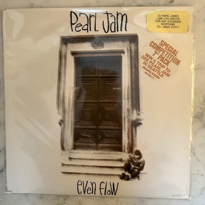 RC151 Pearl Jam  Even Flow  7 Vinyl 1992 EX/EX 1st A1/B1 +Competition Entry Form