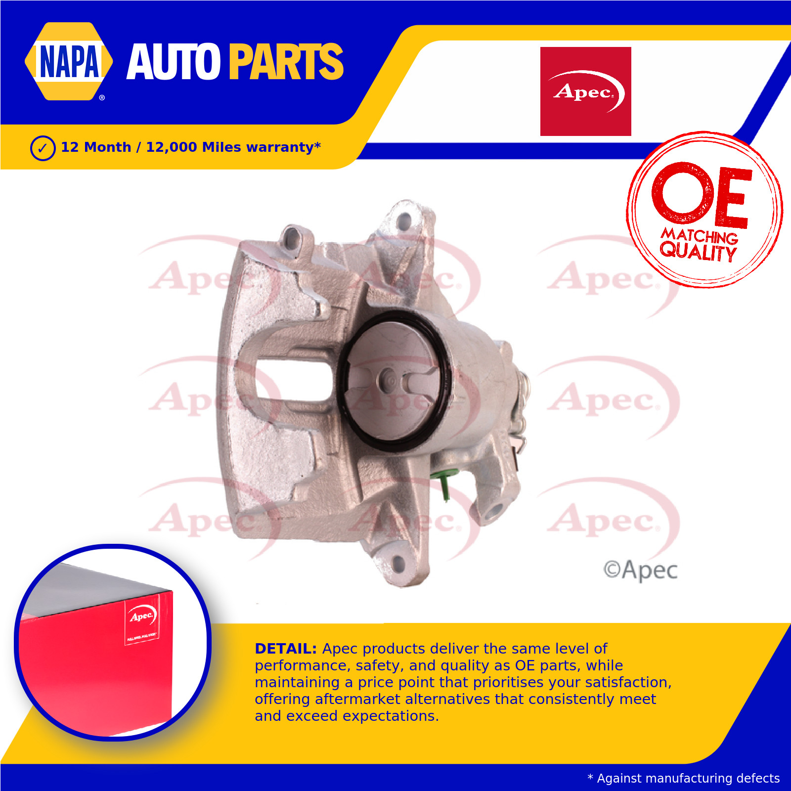 Brake Caliper RCA139N Apec 4400L7 Genuine Top Quality Guaranteed New