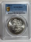 1888-S $1 Morgan Silver Dollar Gold Shield PCGS MS 62 very nice coin