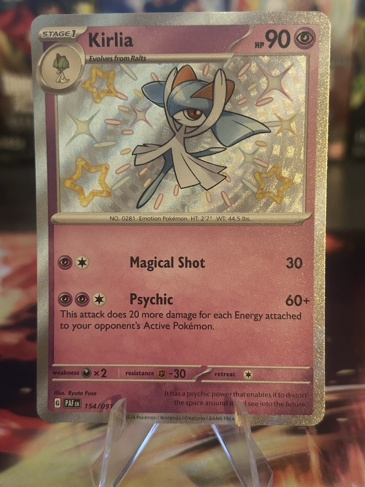 Kirlia 2024 Scarlet & Violet: Paldean Fates #154/091 Shiny Rare Price Guide  - Sports Card Investor