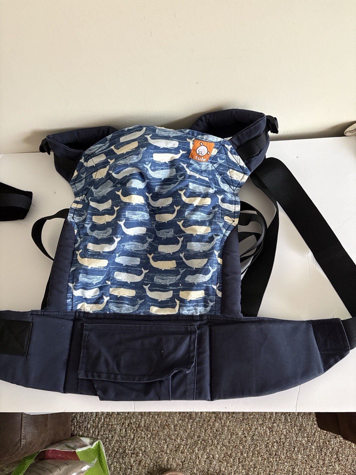 Tula Explore Baby Carrier Blue Whale Print Fits 15-45lbs, Mu