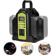 2-Ports 110V-120V Mobile Power Inverter Portable Converter for Ryobi 18v Battery