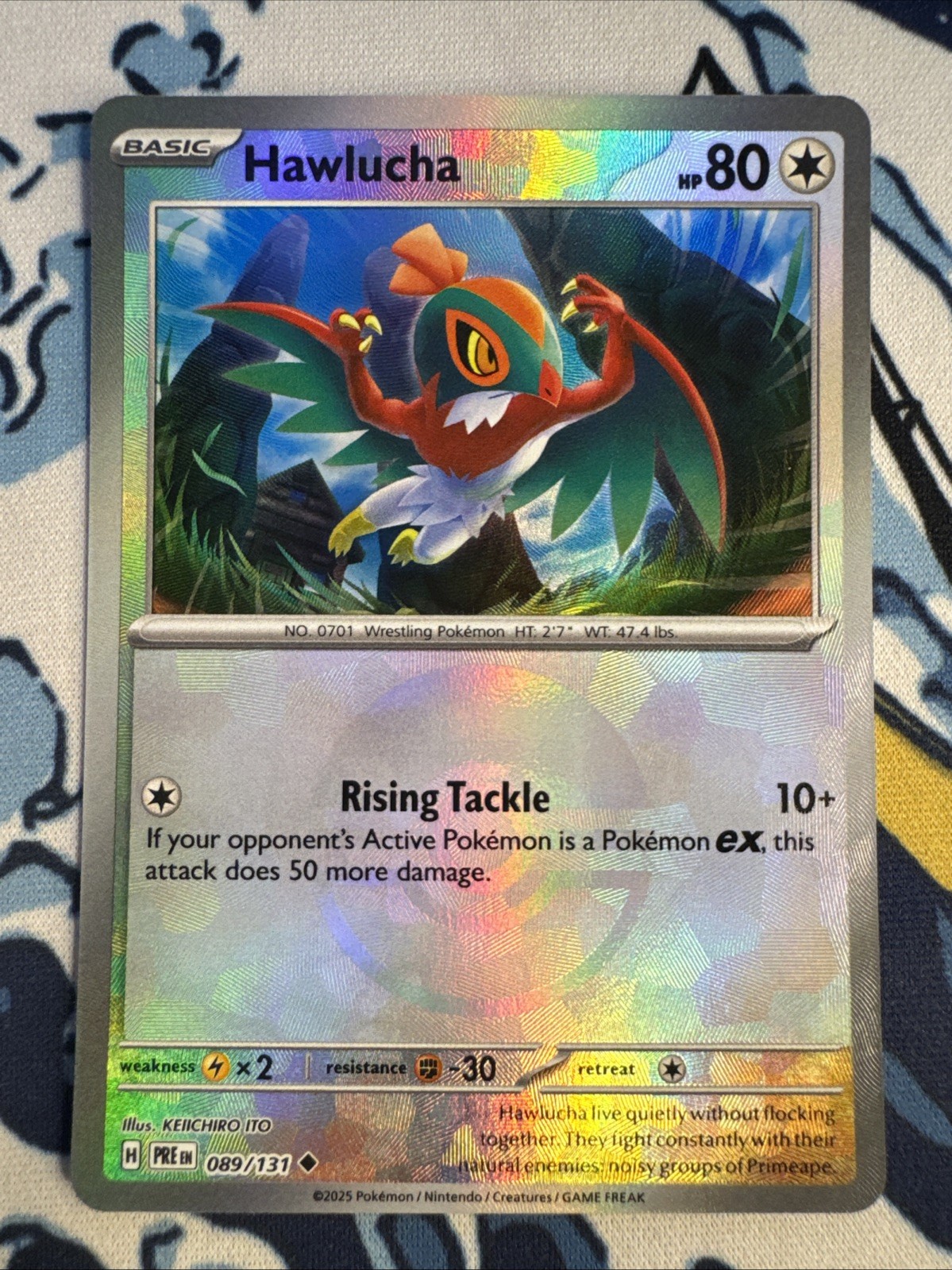 Hawlucha 89/131 Poke Ball Prismatic Evolutions Near Mint Pokemon TCG