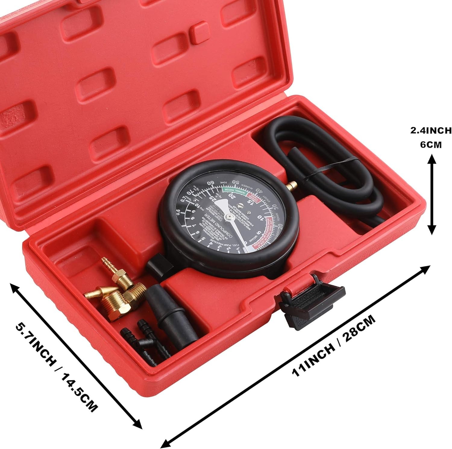 Hromee Fuel Pump and Vacuum Tester Gauge, Carburetor Pressure Diagnostics... 