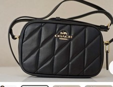 Coach Mini Jamie Camera Bag With Quilting Nappa Leather Black Cy779
