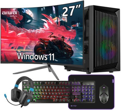 Gaming computer Core i5 RTX 3060Ti 32GB DDR4 1TB SSD 27-inch monitor