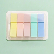 1pc Morandi Color Index Stickers – Minimalist Message Sticky Markers for Notes
