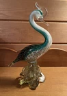 Vintage Murano Glass Archimede Seguso Bird Figurine 12”