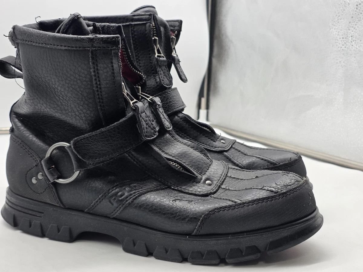 Polo Ralph Lauren Black Zip Boots for Men | eBay