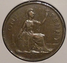 British Penny - 1940 - King George VI