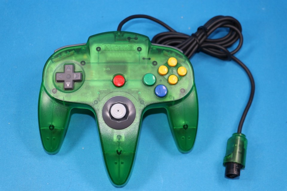 Translucent 64 ALL OEM N64 Funtastic Jungle Translucent GREEN Nintendo 64 Gaming ...