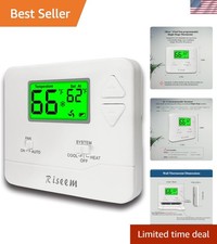 Digital Thermostat with Backlight  Low Battery Indicator   Home Comfort Control