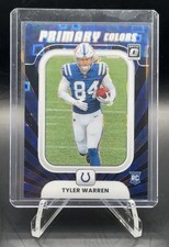 Tyler Warren - 2025 Donruss Optic Primary Colors #16 Black Pandora  /149 (RC)