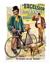 Vintage Fahrrad Werbung Wandkunst Urbane Szene Wandkunst Premiumqualit