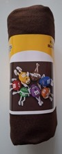 M&M'S FLEECE BLANKET / CHARAKTER DECKE - DUNKELBRAUN - 127 X 152,4 CM - OVP