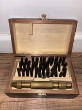 Vintage Personal Stamping Kit in Box 26 Letters  10 Numbers