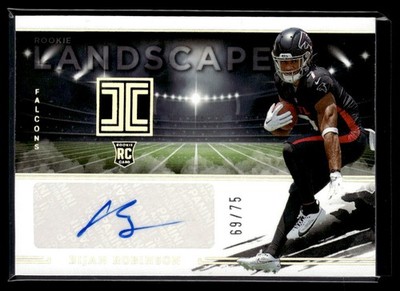 2023 Panini Impeccable Landscape Bijan Robinson RC Auto /75 Atlanta Falcons