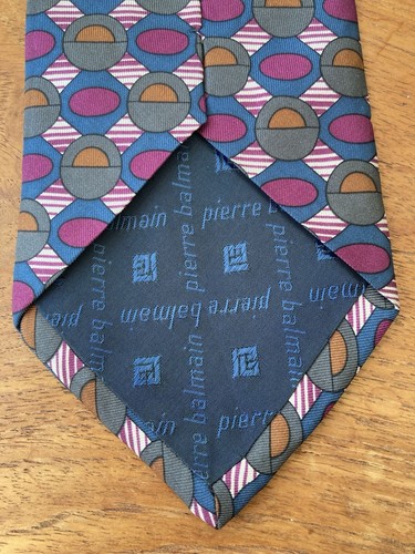 LUXURY BALMAIN FINEST MEN’S SILK TIE, made in Italy… BEAUTIFUL! RRP £340 - Picture 3 of 6