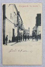cartolina foggia cerignola via assunta viaggiata 1900 formato piccolo