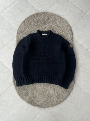 STONE ISLAND Vintage Knitwear Very Rare MADE IN ITALY Blue Color size S
