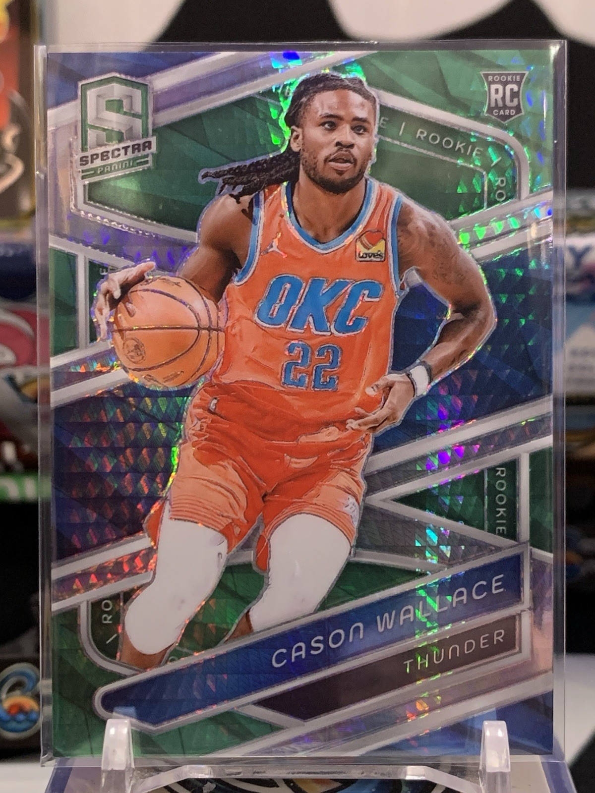 2023-24 Panini Spectra Cason Wallace 164 International Green Prizm /75 Rookie TZ