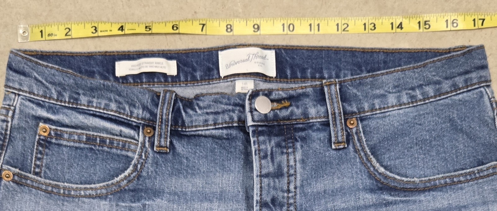 UNIVERSAL THREAD Highest Straight Ankle Jeans Wmn… - image 12