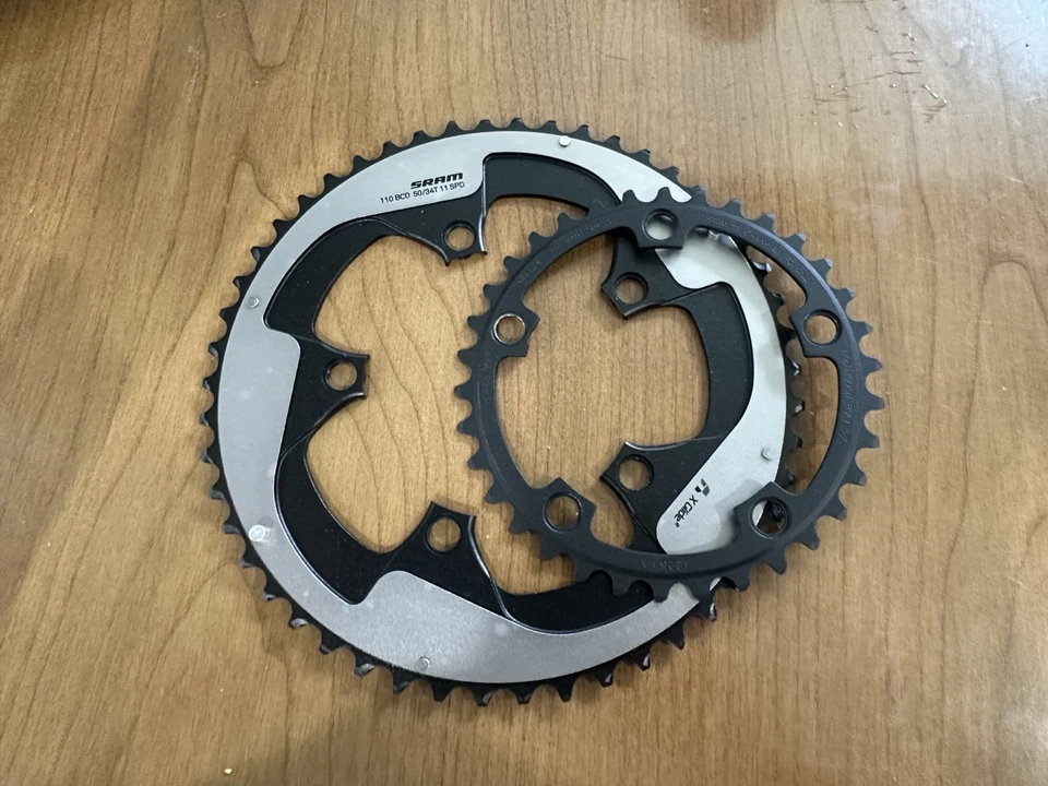 SRAM RED 50t & 34t X-Glide Road Compact Chainring Set 11-speed 110 BCD 50/34 - Image 2 of 4