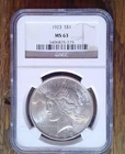 1923 Peace Silver Dollar NGC MS63 (275)