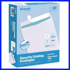 9 x 12 Self-Seal Security White Envelopes 9x12 Large Envelopes 100ct