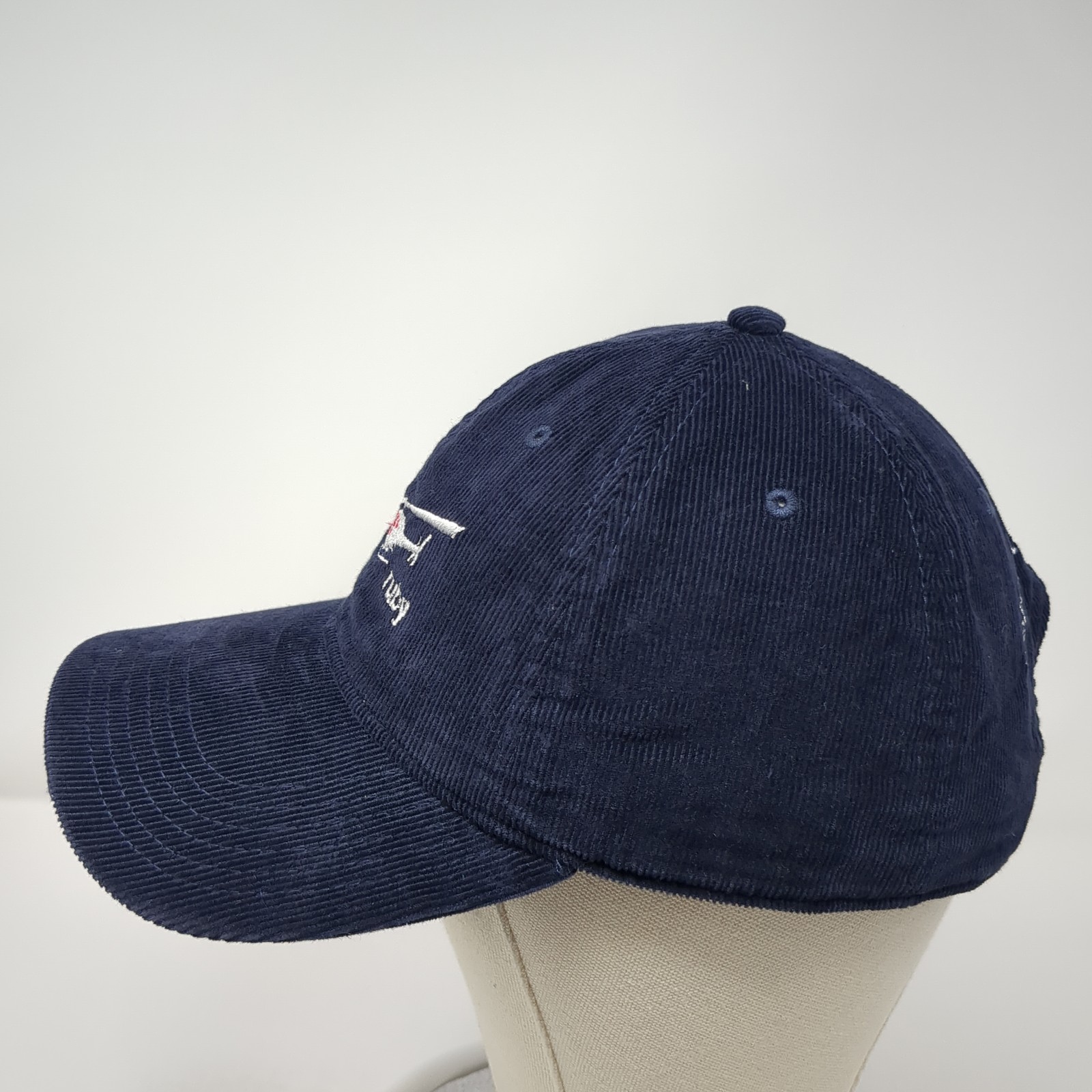 Ruby Helicopter Skiing Strapback Baseball Cap Blu… - image 3