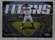 Ronald Acuna Jr 2023 Topps Chrome #CT-5 Titans Refractor Atlanta Braves MLB