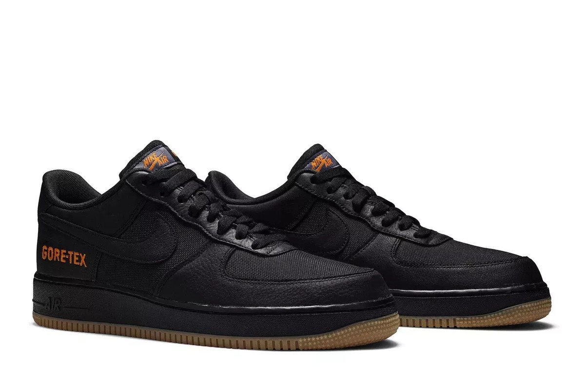 Size 9 - Nike Air Force 1 GORE-TEX Low Black for sale online | eBay