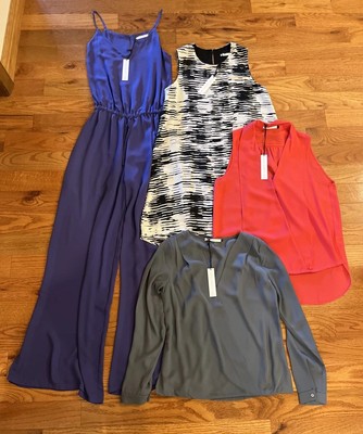 Lot of 4 Three Eighty Two NWT (3 Size Small, 1 XS) Jumpsuit, Dress & 2 Shirts