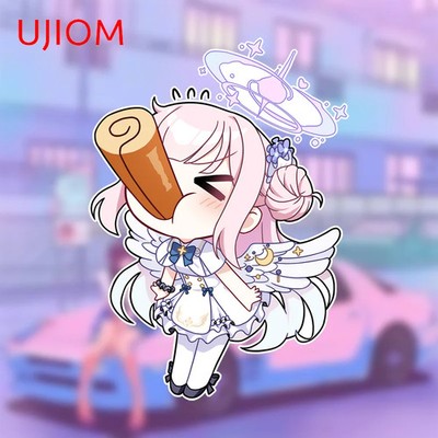 UJIOM Blue Archive Mika Misono Chibi Wall Stickers Sweet Little Girl Tuya Decals