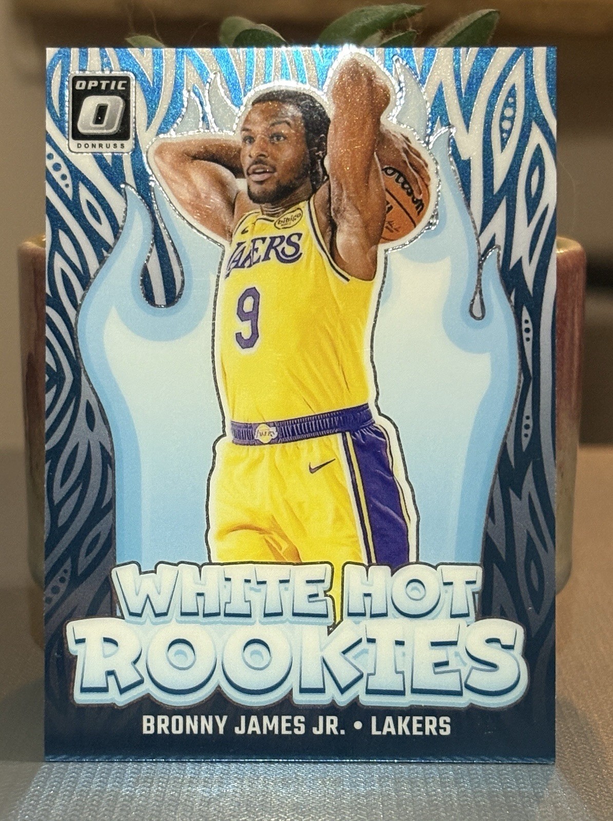 2024-25 Panini Donruss Optic - White Hot Rookies Bronny James #15 (RC)