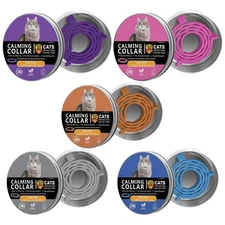Cat Calming Comfort Collar Adjustable Pet Behavior Support Pheromone Collar