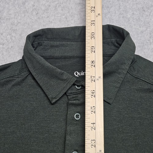 Quince Flowknit Breeze Performance Langarm Polo olivgrün Herren L - Bild 6 von 10