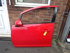 Vauxhall Corsa D Sxi 2012 NS Near Side Passenger Front Door Z547 Red 5DR VC26