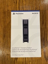PlayStation 5 PS5 Dualsense Charging Station White OEM CIB Used