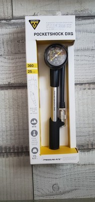Topeak Pocketshock DXG Dämpferpumpe- (360 PSI -25 bar ) Neu+ OVP