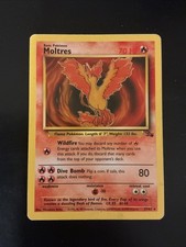 Pokemon Moltres Fossil Vintage Card 27/62 Non-holo Wotc 1999