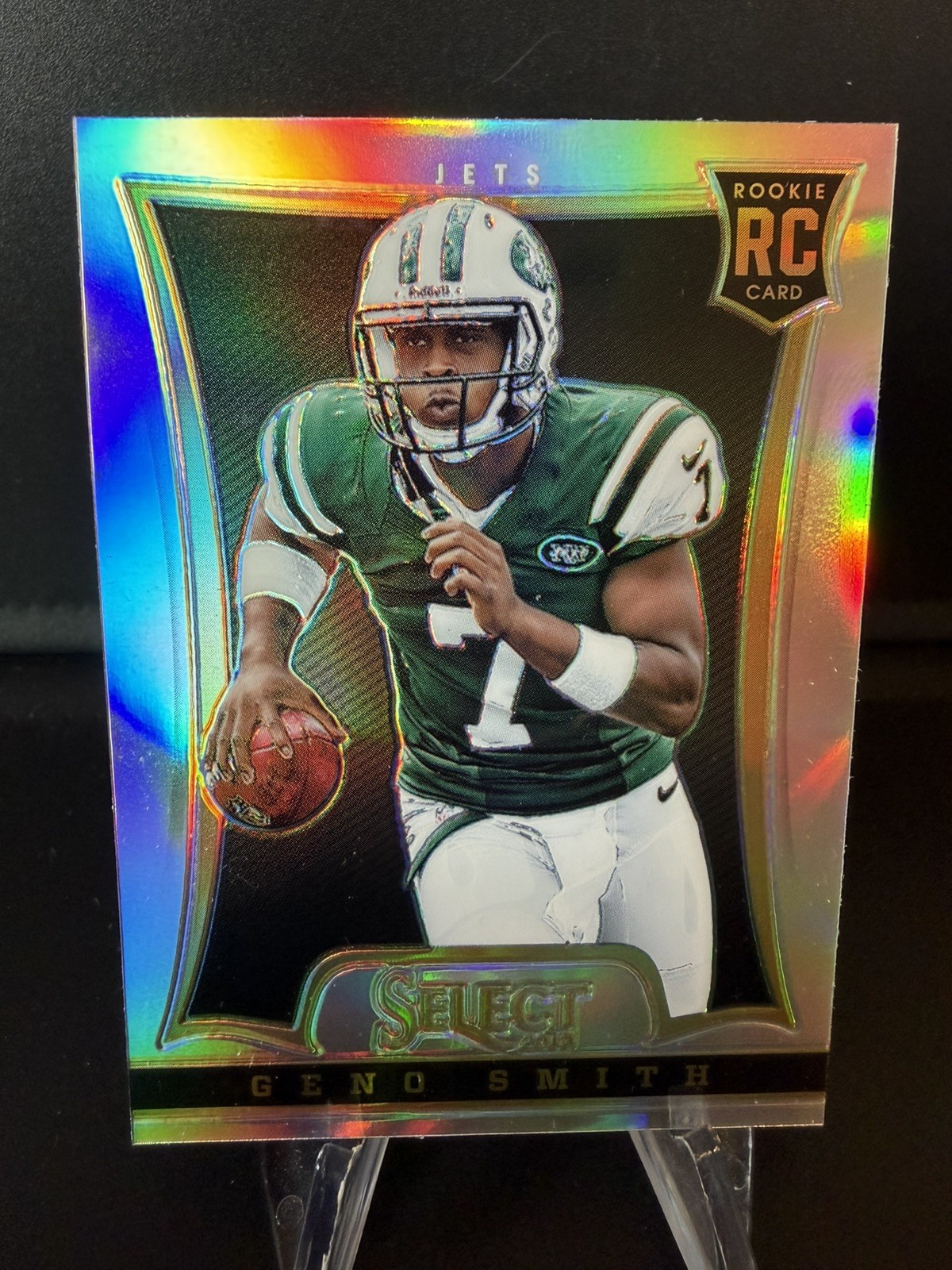GENO SMITH 2013 SELECT FOOTBALL ROOKIE SILVER PRIZM JETS #190 RC