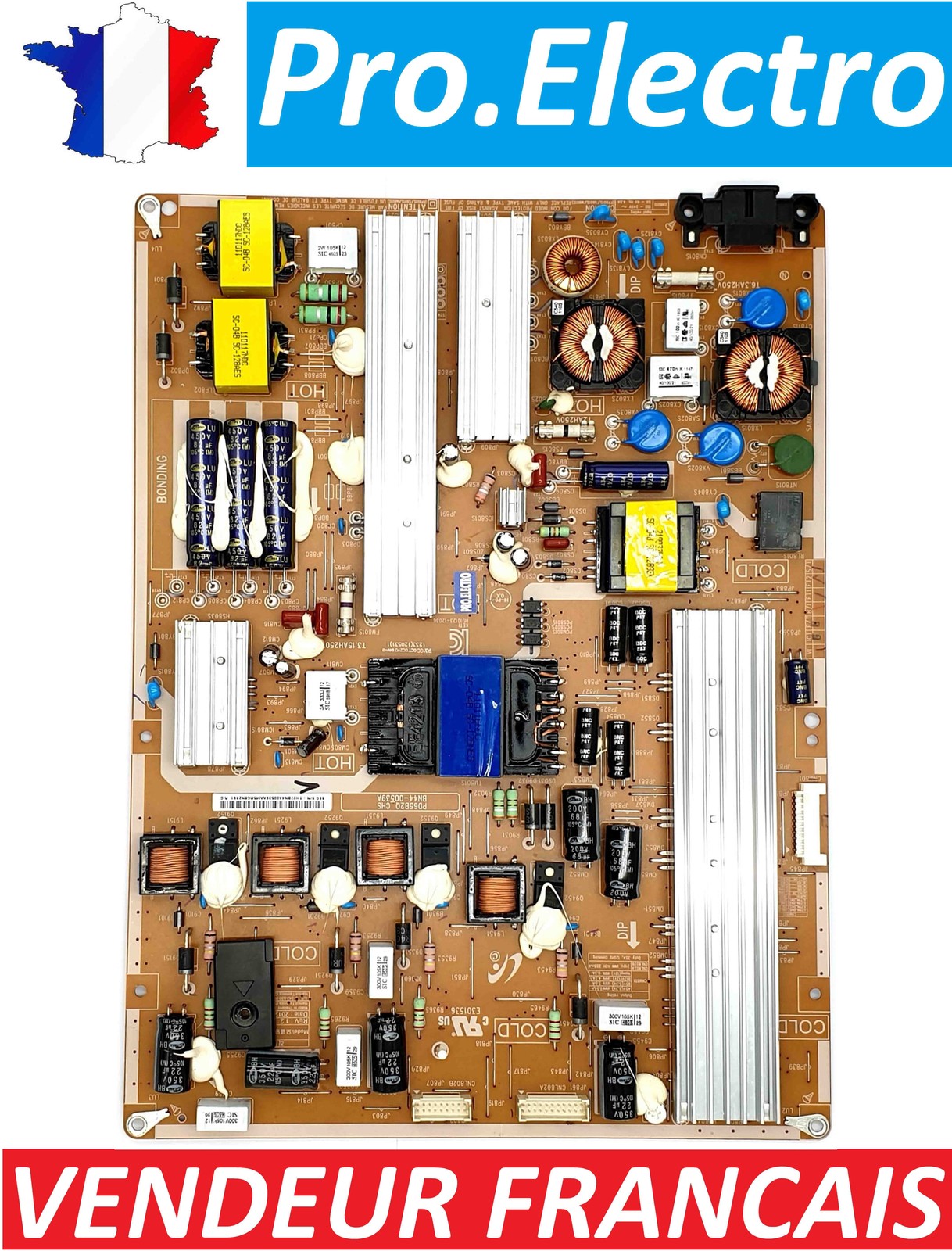 Alimentation stable BN44-00539A pour téléviseur Samsung UE65ES8000 00539C