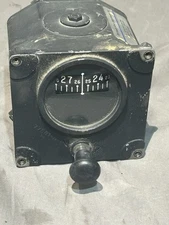 Vintage The Electric Auto-Lite Co Directional Gyro Indicator Guage Black USA HTF