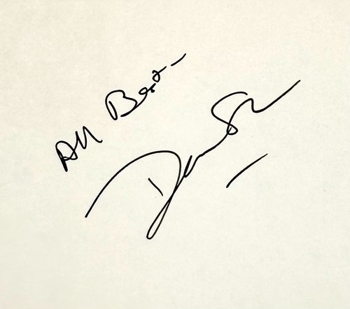 DAN SHOR Autograph Signed 4" x 6" INDEX CARD STRANGE INVADERS Doppelganger TRON - Picture 6 of 6